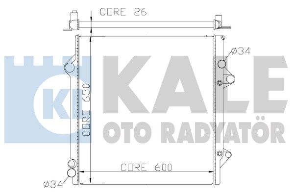 KALE OTO RADYATÖR Радиатор, охлаждение двигателя 342180